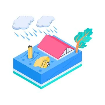 Well designed isometric illustration of test preparation with digital computer Stock-Illustration