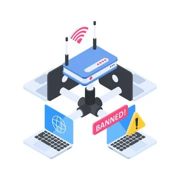Well designed isometric illustration of test preparation with digital computer Stock-Illustration