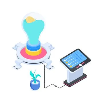 Well designed isometric illustration of test preparation with digital computer 스톡 일러스트