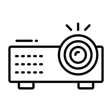 Well designed vector of projector, multimedia device icon イラスト素材