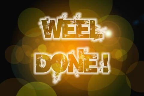 Well done concept Stock Illustration