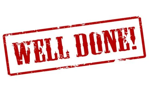 Well done Stock Illustration