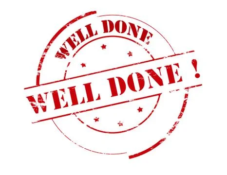 Well done Stock Illustration