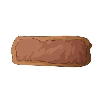 Well done steak illustration Stock Illustration