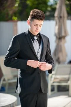 Well dressed young man Stock Photos