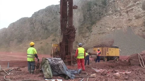 Well driller Stock Footage 7749880