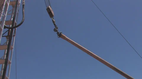 Well drillers at work 2 Stock Footage 27430795