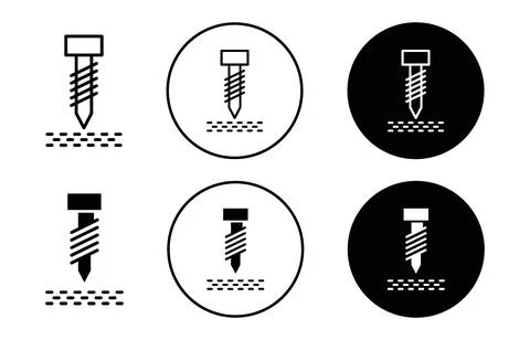 Well drilling icon Stock Illustration
