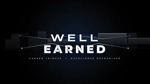 Well earned tribute for recognition and excellence displayed in work Stock Footage 344584973