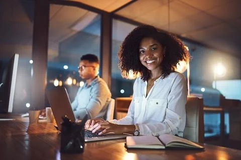 Well keep pushing through to make success happen. Portrait of a young Stock Photos