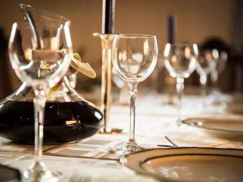 Well-laid Table Stock Photos
