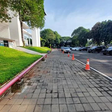 Well-maintained pedestrians Stock Photos