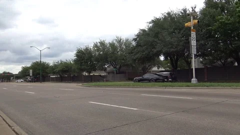 Well maintained road in school zone Video stock 75555140