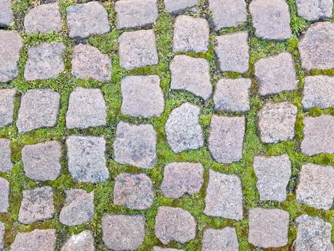 Well maintained rustic pavement. natural stone, granite, quartz, marble. ba.. Stock Photos