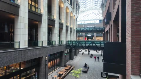 The Well - Modern Shopping Complex in Toronto, Canada Stock Footage 335608566