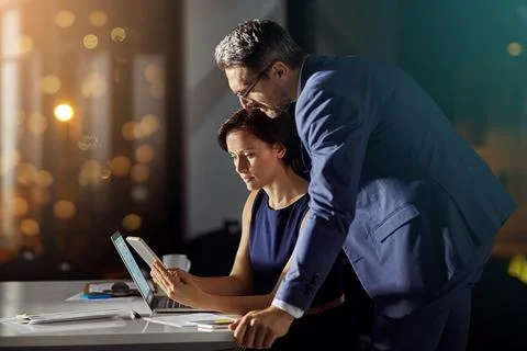 Well need to get the developing department in on this. a coworkers using a Stock Photos