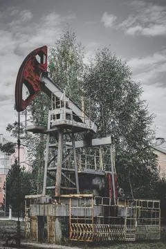 Well pumpjack Stock Photos