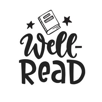 Well Read quote Stock Illustration