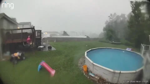 Well That's a Flying Trampoline Stock Footage 340294906