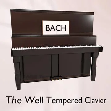 The Well Tempered Clavier concept Stock Illustration