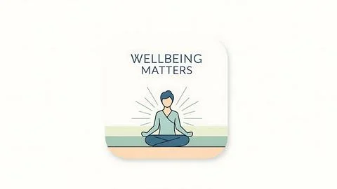 Wellbeing matters Stock Illustration