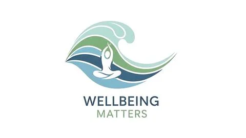 Wellbeing matters logo Stock Illustration