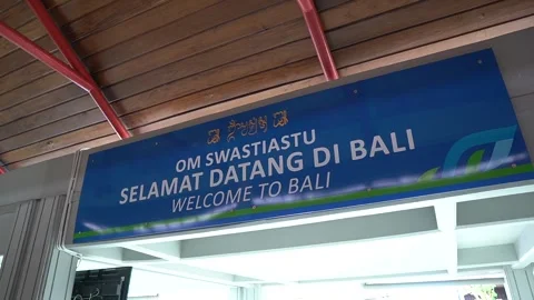 WELLCOME TO BALI Video stock 244648074
