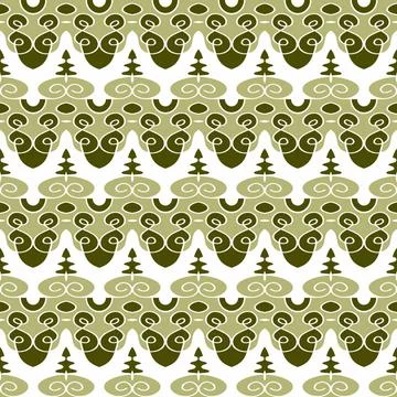 Wellenmuster vector graphic with seamles pattern Copyright: xZoonar.com/an... 스톡 사진