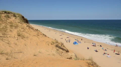 Wellfleet Beach, Cape Cod Stock Footage 41307007