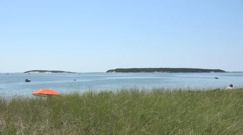 Wellfleet Harbor, MA Cape Cod Stock Footage 41306997