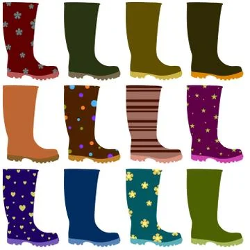 Wellies Stock Illustration