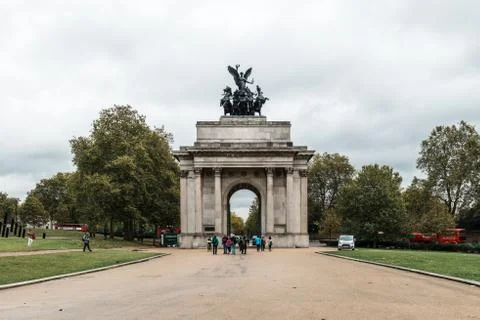 Wellington Arch or Constitution Arch  in London, uk Foto stock