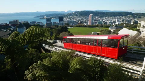 Wellington Cable Car Going Up Stock Footage 250493003