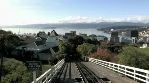 Wellington Cable Car towards Stock Footage 10710335