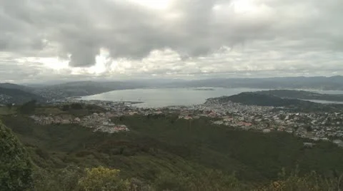 Wellington harbor timelapse Video stock 10861832