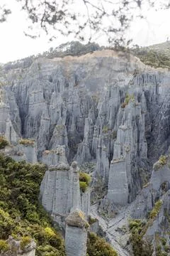 Wellington Pinnacles Foto stock