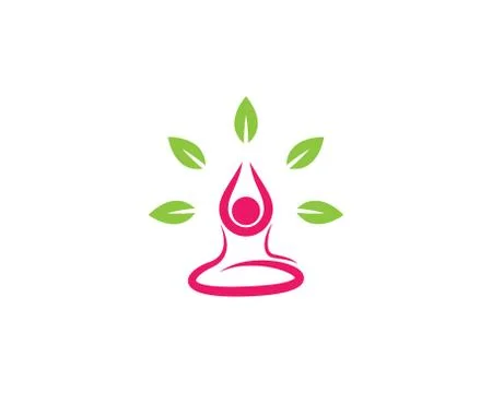 Wellnes symbol vector icon Stock Illustration