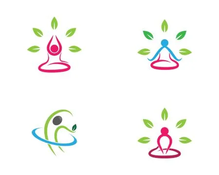 Wellnes symbol vector icon Stock Illustration