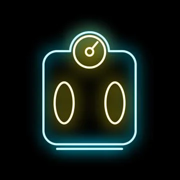 Wellness body weight scale measuring health and fitness Stock Illustration