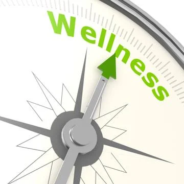 Wellness compass Stock Illustration