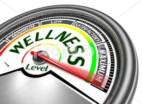 Wellness conceptual meter Stock Illustration