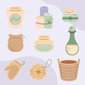 Wellness elements design Illustrazione stock