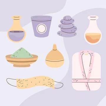 Wellness elements design Illustrazione stock