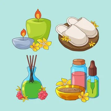Wellness elements design Illustrazione stock