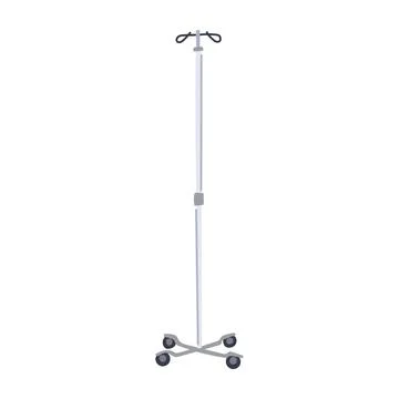Wellness hydration iv drip stand cartoon vector illustration Stock Illustration