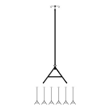 Wellness hydration iv drip stand cartoon vector graphic Stock Illustration