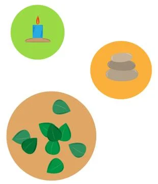 Wellness icons Stock Illustration
