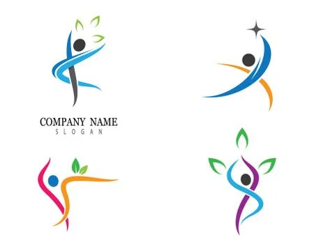 Wellness logo template Stock Illustration
