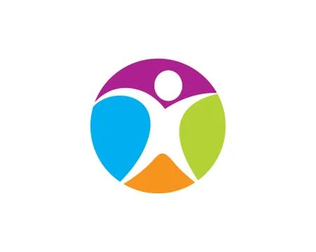 Wellness logo template vector icon Stock Illustration