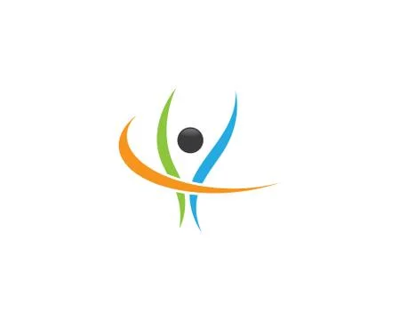 Wellness logo template vector icon Stock Illustration